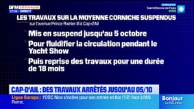 Cap-d'Ail : des travaux sur la moyenne corniche suspendus jusqu'au 5 octobre