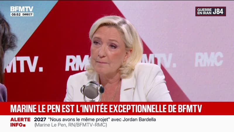 Emmanuel Moulin nommé à la Banque de France: "L'objectif d'Emmanuel Macron, c'est de faire survivre le macronisme", affirme Marine Le Pen