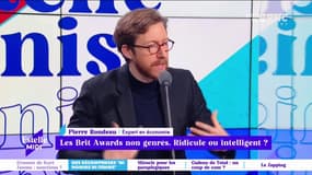 Les Brit Awards non genrés : ridicule ou intelligent ? "D'un point de vue artistique, je ne fais pas de différence entre un homme et une femme. Au niveau des nominations, il faudrait peut-être garantir une parité" propose Pierre Rondeau. 