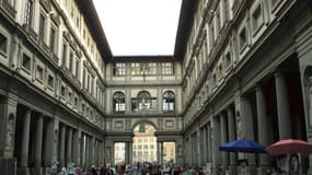 La Galerie des Offices à Florence, en Italie, le 12 octobre 2014