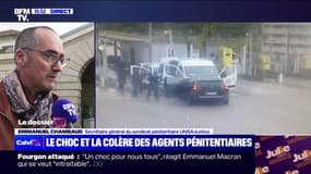 "On va faire les prisons mortes demain", annonce Emmanuel Chambaud (UNSA-Justice), après la mort de deux agents dans l'attaque sanglante du fourgon dans l'Eure