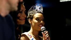 Miss France 2025 Angelique Angarni-Filopon au lendemain de son sacre, le 15 décembre 2024, à Poitiers.
