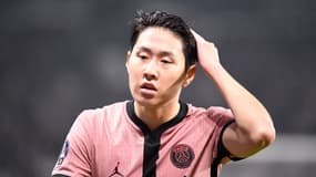 Kang-In Lee avec le PSG, à Angers le 9 novembre 2024