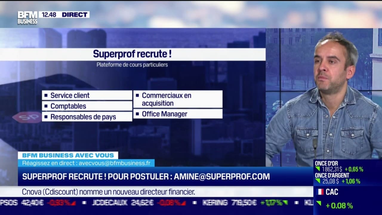 On recrute ! Superprof : plateforme de cours particuliers