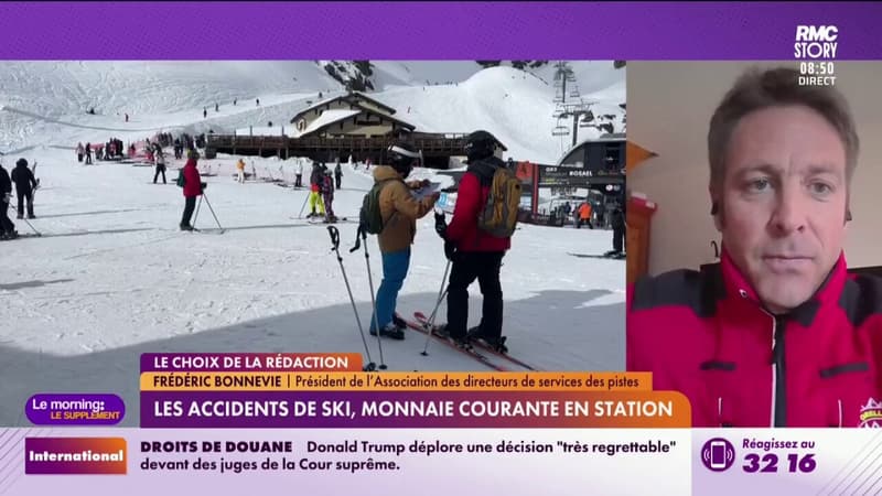 Les accident de ski, monnaie courante en station