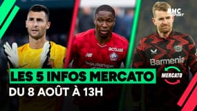 Greif, Hradecky, Diakité... Les 5 infos mercato du 8 août à la mi-journée