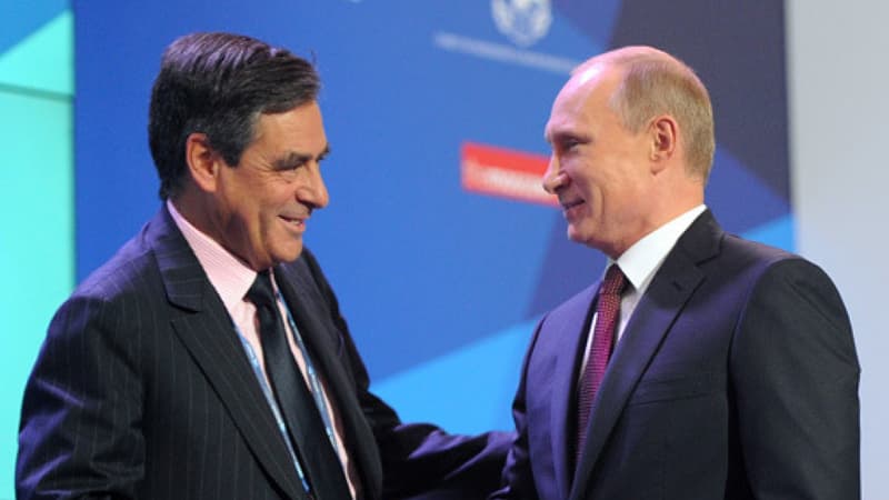 François Fillon et Vladimir Poutine en 2013.