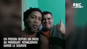 En prison depuis un mois au Paraguay, Ronaldinho garde le sourire