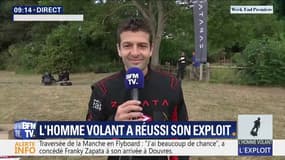 Traversée de la Manche: l'interview intégrale de Franky Zapata après son exploit sur BFMTV