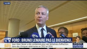 Site Ford de Blanquefort: "le repreneur Punch est crédible" estime Bruno Le Maire, Philippe Poutou réclame plus de garantis