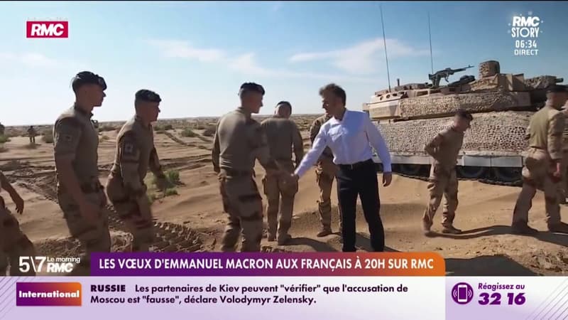 Les vœux d'Emmanuel Macron aux Français à 20h sur RMC