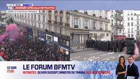 Premières tensions à Paris en marge de la manifestation contre la réforme des retraites