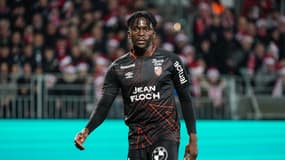 Bamba Dieng lors de Brest-Lorient (4-0, L1), le 20 décembre 2023