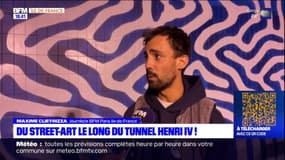 Paris: 500 mètres de fresque dans le tunnel Henri IV