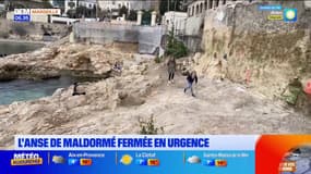 Marseille: l'anse de Maldormé fermée au public en raison d'un risque de chute de pierre