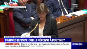 Catherine Colonna sur les frappes russes en Ukraine: "La Russie devra en rendre compte, ces actes s'ajoutent aux crimes déjà révélés"