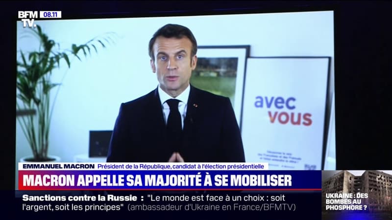 Emmanuel Macron appelle ses électeurs à se mobiliser: 