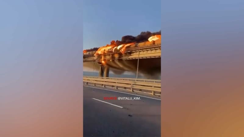 Incendie sur le pont de Crimée: la Russie lance une enquête criminelle sur l'explosion