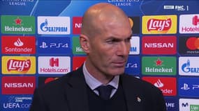 Zinedine Zidane au micro de RMC Sport, le 26 février 2020