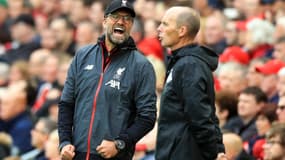 Jurgen Klopp furieux contre l'arbitrage lors de Liverpool-Leicester