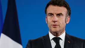 Le président de la République, Emmanuel Macron, à Bruxelles le 6 mars 2025 