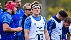 Paul Costes avec le XV de France le 6 novembre 2024
