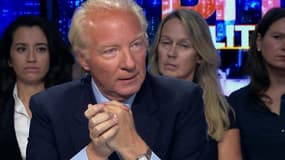 Brice Hortefeux sur le plateau de BFM Politique, le 13 septembre.