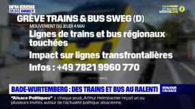 Alsace: une grève perturbe la circulation des transports pour rejoindre l'Allemagne