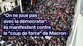  ROBIN DE BFM -  Avec les manifestants à Paris contre le "coup de force" d’Emmanuel Macron