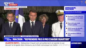 Nouvelle-Calédonie: Emmanuel Macron souhaite "finaliser le travail pour permettre le ravitaillement partout et l'accès à la santé"