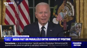 Joe Biden: "Le Hamas et Poutine ont ceci en commun: ils veulent anéantir une démocratie voisine"