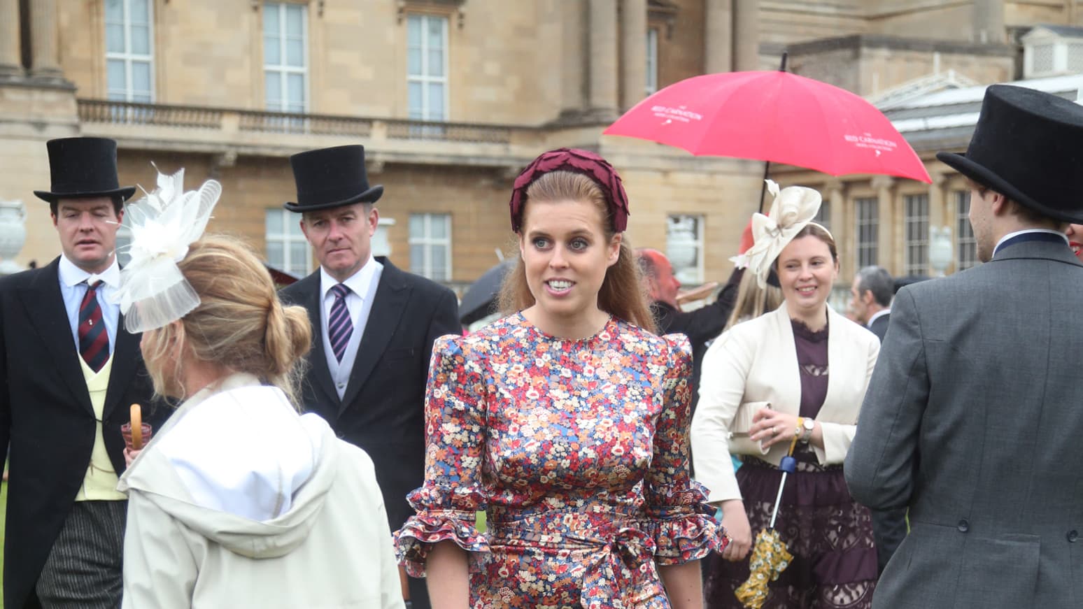 Princesse Beatrice d'York à Buckingham Palace, le 29 mai 2019. Princesse Beatrice d'York à Buckingham Palace, le 29 mai 2019.