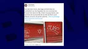 Après ceux découverts dans le 9e arrondissement il y a une semaine, de nouveaux tags antisémites ont été inscrit dans le 18e arrondissement