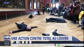 Opération coup de poing au Louvre contre le mécénat du groupe Total