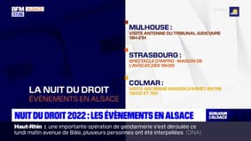 La Nuit du droit 2022: les événements organisés en Alsace ce mardi
