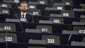 Jérôme Lavrilleux au Parlement européen, à Strasbourg, le 1er juillet 2014. 