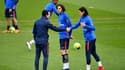 Unai Emery et Edinson Cavani