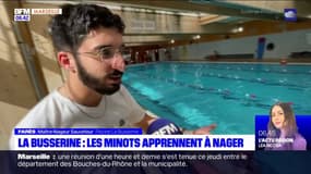 Marseille: à La Busserine, les enfants apprennent à nager pendant leurs vacances