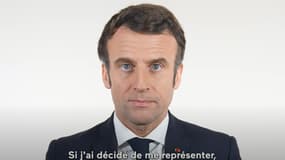Emmanuel Macron s'adresse aux électeurs dans une vidéo publiée le 12 mars