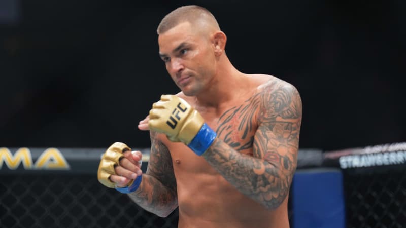 Dustin Poirier à l'UFC en juin 2024