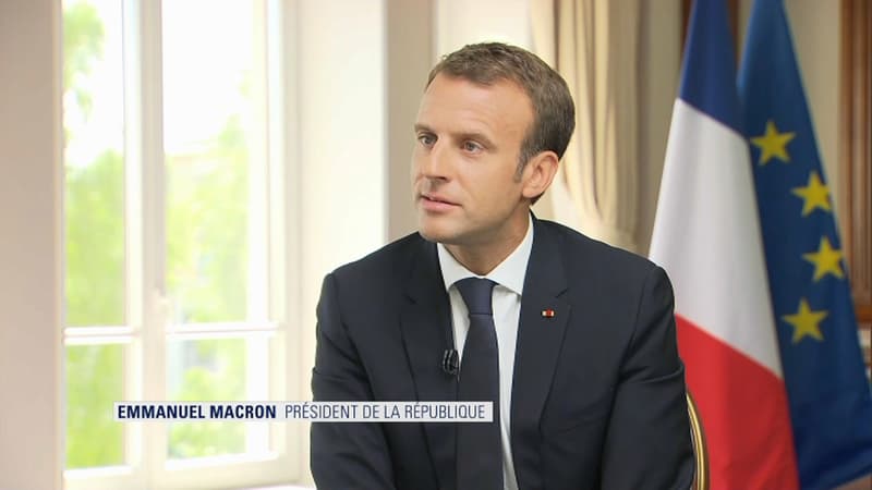 Emmanuel Macron répondait ce vendredi aux questions de Ruth Elkrief.