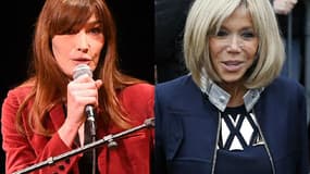 Carla Bruni et Brigitte Macron, ex et nouvelle Première dame