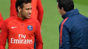 Neymar et Edinson Cavani 