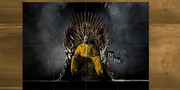 "Breaking Bad" et "Le Trône de fer" en un seul poster. "Breaking Bad" et "Le Trône de fer" en un seul poster.