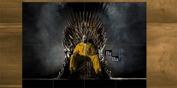 "Breaking Bad" et "Le Trône de fer" en un seul poster.