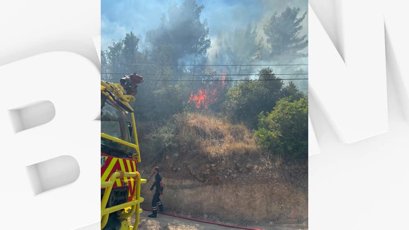 Feu de végétation au Revest-les-Eaux dans le Var après l'explosion d'une caravane, environ 90 pompiers mobilisés