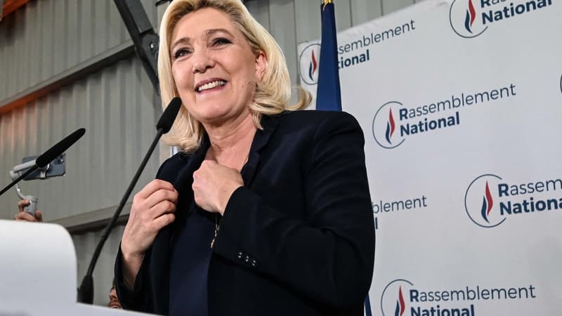 Marine Le Pen, au soir des résultats des élections législatives, dimanche 19 juin 2022