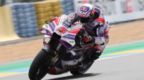 Johann Zarco lors de la séance d'essais libres du GP de France. 