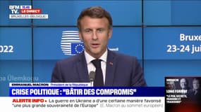 Emmanuel Macron: "La situation parlementaire française est affreusement banale au niveau européen, il faut bâtir des compromis"