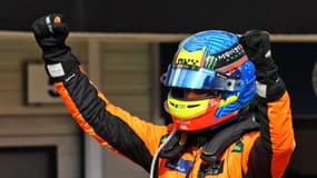 Oscar Piastri après sa victoire au Grand Prix de Hongrie le 21 juillet 2024.